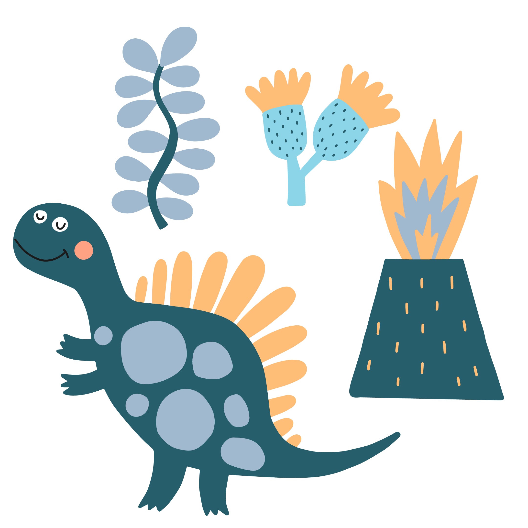 Cute Dinosaurs Set
