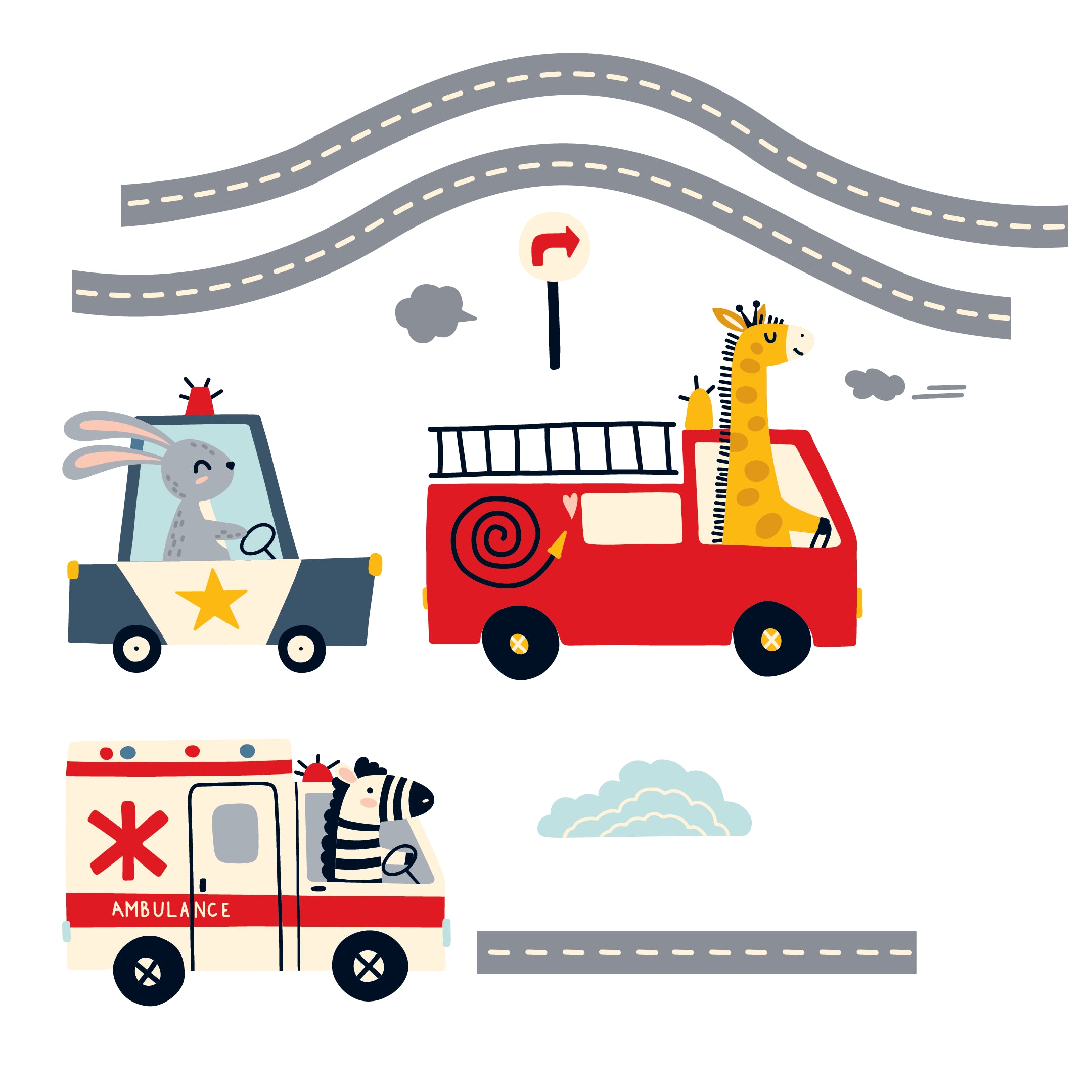 Cute Cars Set