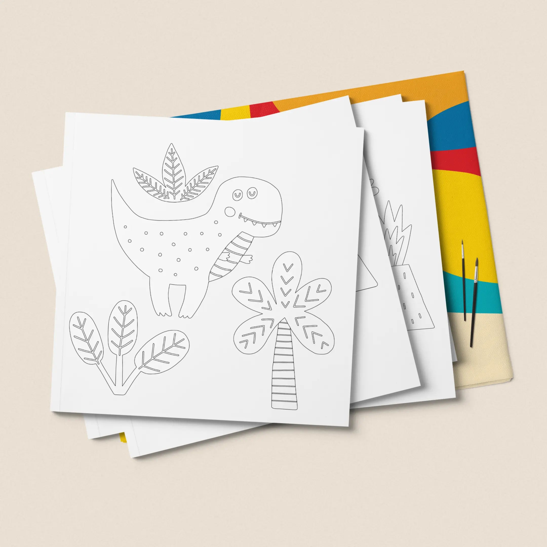 Cute Dinosaurs Set