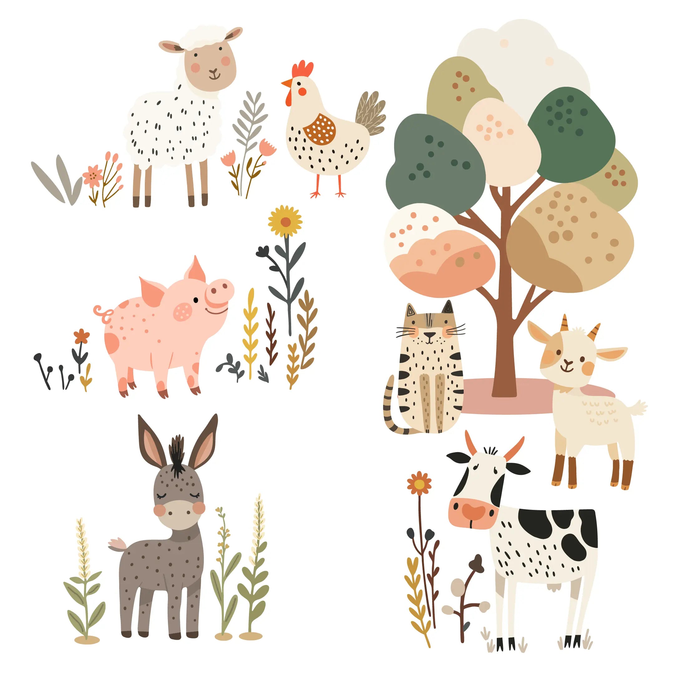 Farm Animals Set
