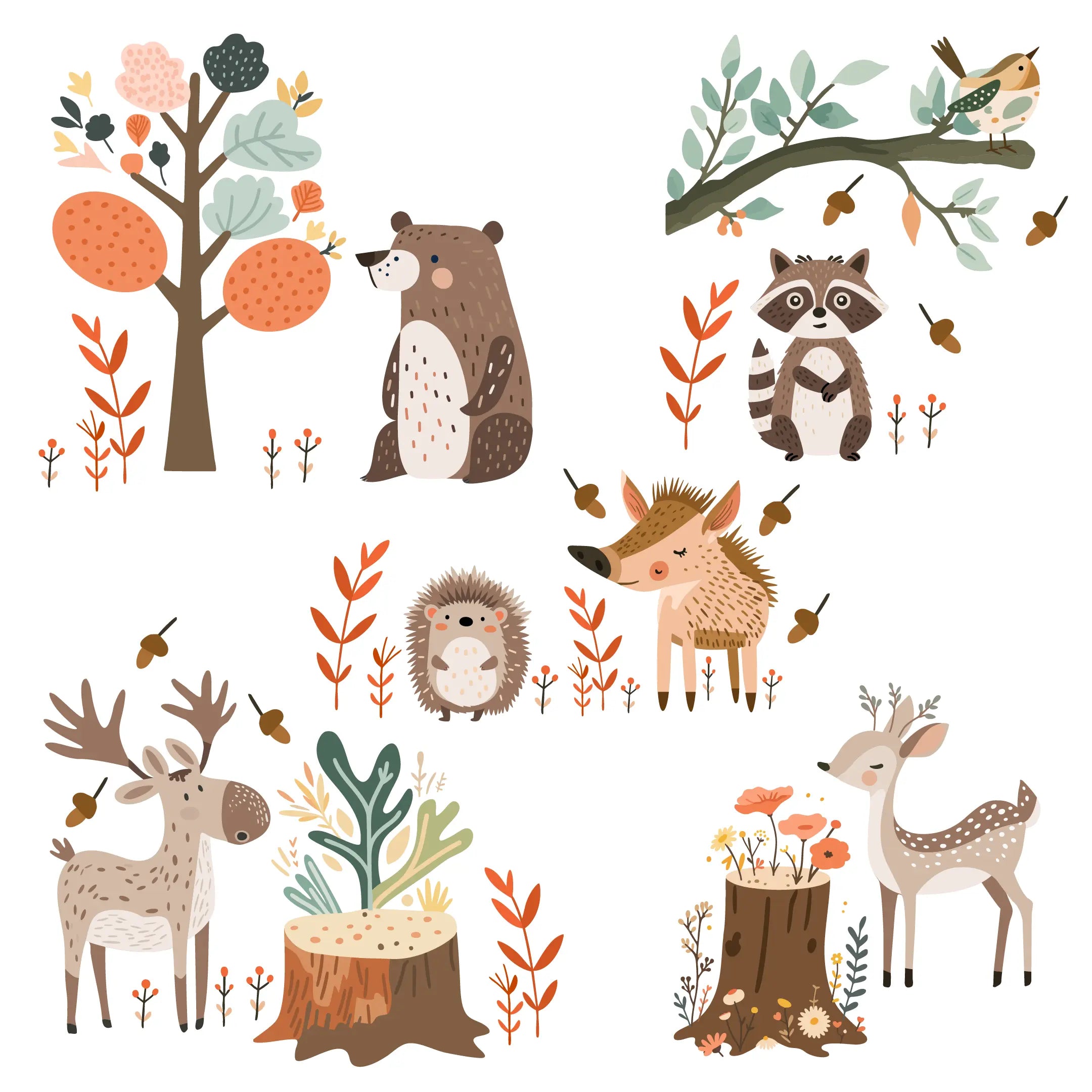 Woodland Animals Set