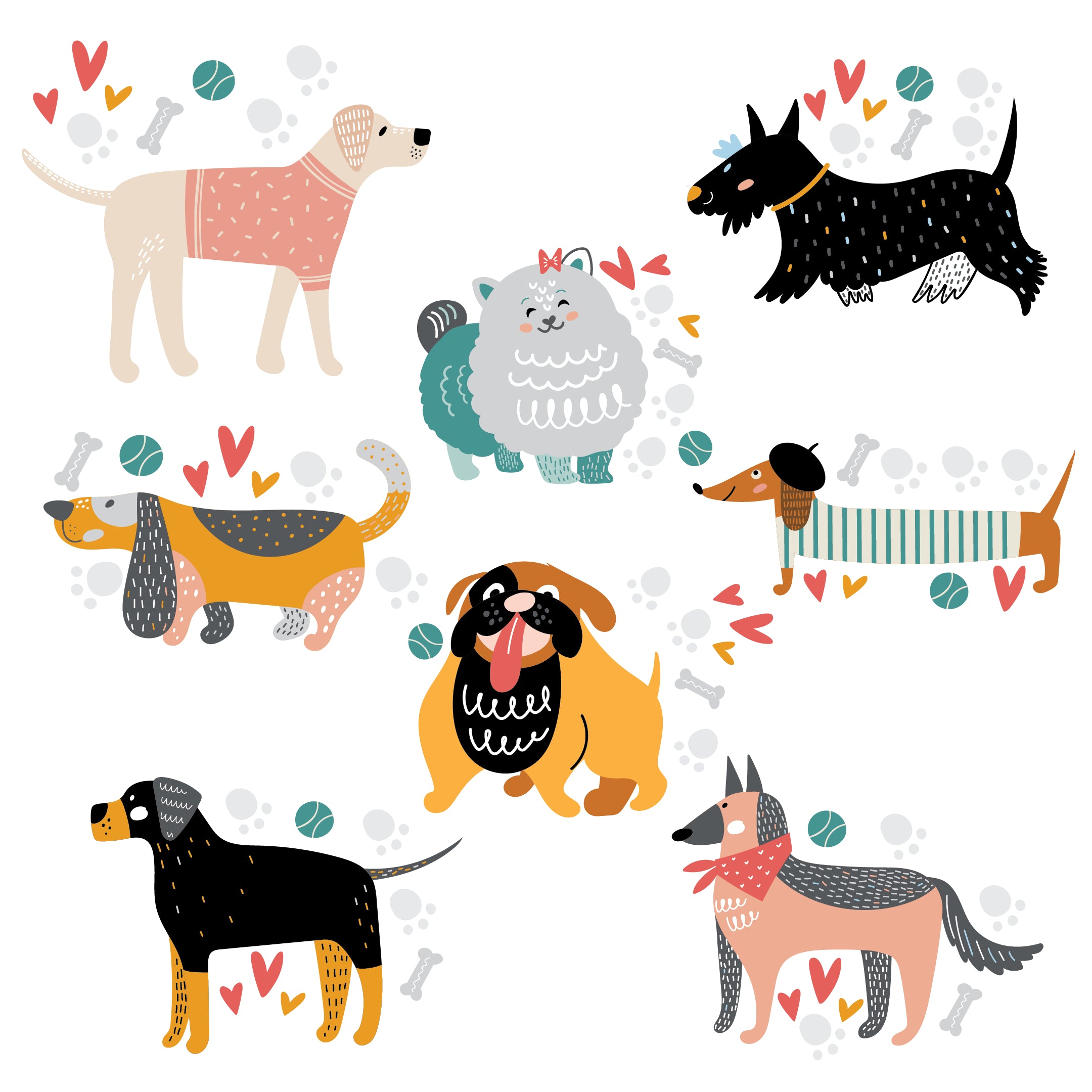 Let's Pawty Dogs Set
